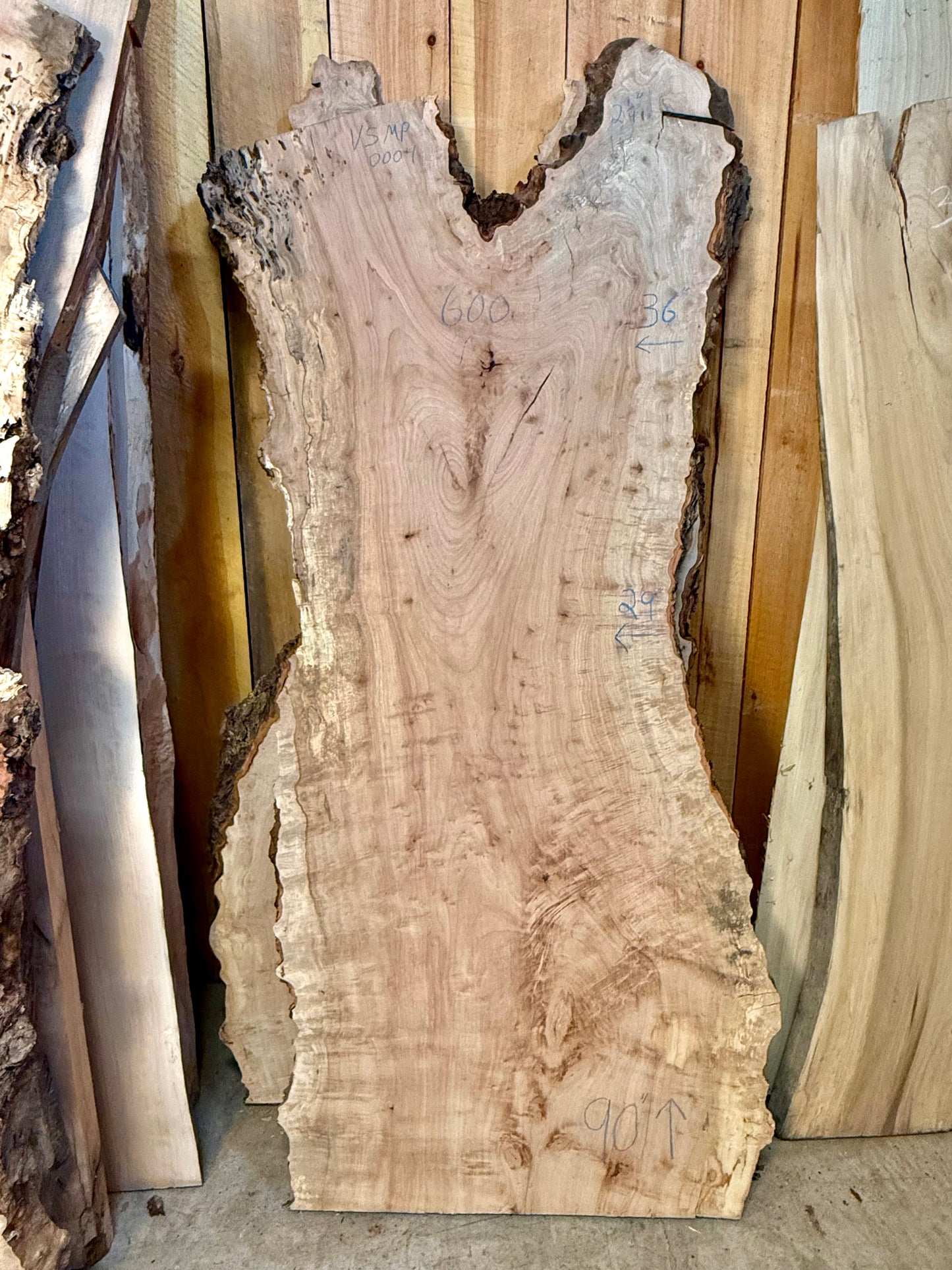 Live Edge Very Special Maple 36x90x2.25