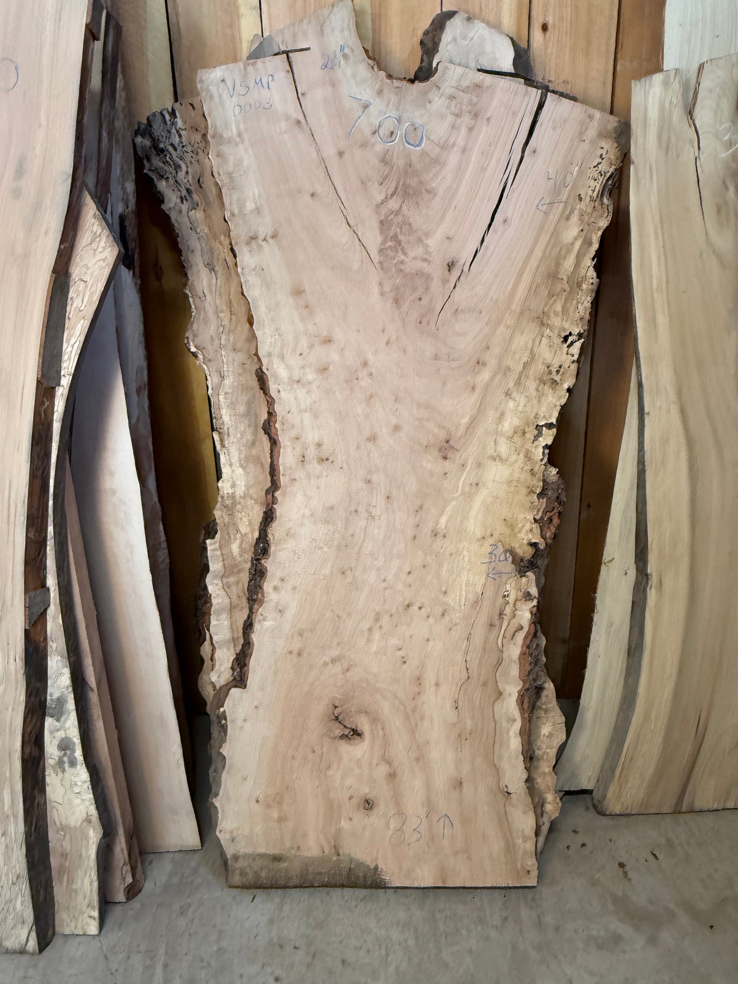 Live Edge Very Special Maple 40x83x2.75